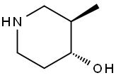 trans-4-Hydroxy-3-methylpiperidine Struktur