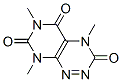 4,8-Dihydro-4,6,8-trimethylpyrimido[5,4-e]-1,2,4-triazine-3,5,7(6H)-trione Struktur