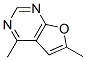 Furo[2,3-d]pyrimidine, 4,6-dimethyl- (8CI,9CI) Struktur