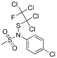 N-(4-Chlorophenyl)-N-[(1,1,2,2-tetrachloro-2-fluoroethyl)thio]methanesulfonamide Struktur