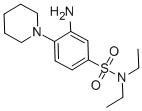 3-AMINO-N,N-DIETHYL-4-PIPERIDIN-1-YL-BENZENESULFONAMIDE Struktur