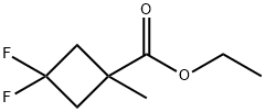 ethyl 3,3-difluoro-1-methylcyclobutane-1-carboxylate Struktur