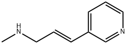 2-Propen-1-amine,N-methyl-3-(3-pyridinyl)-,(2E)-(9CI) Struktur