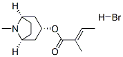 8-methyl-8-azabicyclo[3.2.1]oct-3-yl [1alpha,3alpha(E),5alpha]-2-methyl-2-butenoate hydrobromide  Struktur