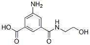 3-amino-5-[[(2-hydroxyethyl)amino]carbonyl]benzoic acid Struktur