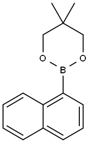 1-NAPHTHALENEBORONIC ACID NEOPENTYL GLYCOL CYCLIC ESTER Struktur