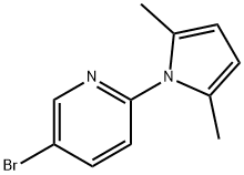 5-bromo-2-(2,5-dimethyl-1H-pyrrol-1-yl)pyridine Struktur