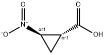 Cyclopropanecarboxylic acid, 2-nitro-, (1R,2R)-rel- (9CI) Struktur