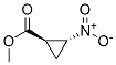 Cyclopropanecarboxylic acid, 2-nitro-, methyl ester, trans- (8CI) Struktur