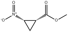 Cyclopropanecarboxylic acid, 2-nitro-, methyl ester, cis- (8CI) Struktur