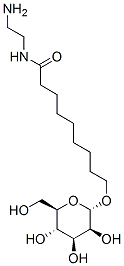 Nonanamide, N-(2-aminoethyl)-9-(.alpha.-D-mannopyranosyloxy)- Struktur