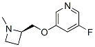 Pyridine, 3-fluoro-5-[[(2R)-1-methyl-2-azetidinyl]methoxy]- (9CI) Struktur