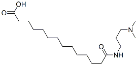 N-[3-(dimethylamino)propyl]dodecanamide monoacetate  Struktur