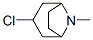 8-Azabicyclo(3.2.1)octane, 3-chloro-8-methyl-, exo- Struktur