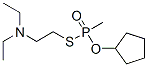 O-cyclopentyl-S-diethylaminoethyl methylphosphonothioate Struktur