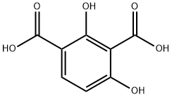 2,4-Dihydroxy-1,3-benzenedicarboxylic acid Struktur