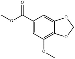 METHYL 3-METHOXY-4,5-METHYLENEDIOXYBENZOATE Struktur