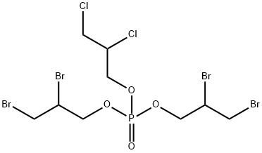 PHOSPHORIC ACID DI(2,3-DIBROMOPROPYL) 2,3-DICHLOROPROPYL ESTER Struktur