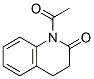 2(1H)-Quinolinone,  1-acetyl-3,4-dihydro- Struktur