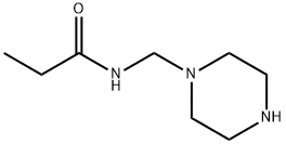 Propanamide, N-(1-piperazinylmethyl)- (9CI) Struktur