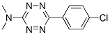 6-(p-Chlorophenyl)-N,N-dimethyl-1,2,4,5-tetrazin-3-amine Struktur