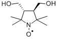 trans-3,4-Bis(hydroxymethyl)-2,2,5,5-tetramethylpyrrolidin-1-yloxyl Struktur