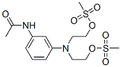 3'-[Bis[2-[(methylsulfonyl)oxy]ethyl]amino]acetanilide Struktur