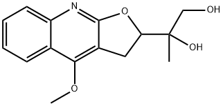 2-(4-METHOXY-2,3-DIHYDRO-FURO[2,3-B]QUINOLIN-2-YL)-PROPANE-1,2-DIOL Struktur