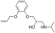 (+)-1-[o-(allyloxy)phenoxy]-3-(isopropylamino)propan-2-ol Struktur