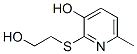 2-[(2-Hydroxyethyl)thio]-6-methyl-3-pyridinol Struktur