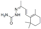 4-(2,6,6-Trimethyl-1-cyclohexen-1-yl)-3-buten-2-one semicarbazone Struktur