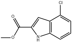 1H-Indole-2-carboxylic acid, 4-chloro-, Methyl ester Struktur