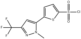 5-[1-METHYL-3-(TRIFLUOROMETHYL)PYRAZOL-5-YL]THIOPHENE2-SULFONYL CHLORIDE Struktur