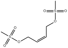 (Z)-1,4-Bis(mesyloxy)-2-butene Struktur