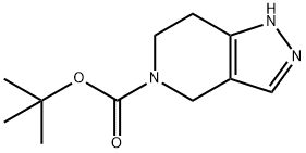 tert-butyl 6,7-dihydro-1H-pyrazolo[4,3-c]pyridine-5(4H)-carboxylate Struktur