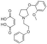 3-(o-Methoxyphenoxy)-1-(2-phenoxyethyl)-1-pyrrolidine maleate (1:1) Struktur