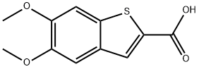 5,6-dimethoxy-1-benzothiophene-2-carboxylic acid Struktur