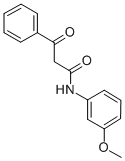 N-(3-METHOXY-PHENYL)-3-OXO-3-PHENYL-PROPIONAMIDE Struktur