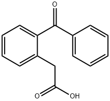 2-Benzoylbenzeneacetic acid Struktur