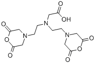 DIETHYLENETRIAMINEPENTAACETIC DIANHYDRIDE Struktur