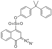 4-(1-METHYL-1-PHENYLETHYL)PHENYL 3-DIAZO-3,4-DIHYDRO-4-OXO-1-NAPHTHALENESULFONATE Struktur