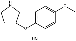 3-(4-METHOXYPHENOXY)PYRROLIDINE HYDROCHLORIDE Struktur