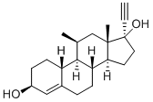 Metynodiol Struktur