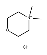 4,4-dimethylmorpholinium chloride  Struktur