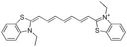 3,3'-diethylthiatricarbocyanine Struktur