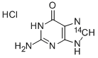 GUANINE-8-14C HYDROCHLORIDE Struktur