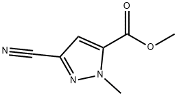 1H-Pyrazole-5-carboxylicacid,3-cyano-1-methyl-,methylester(9CI) Struktur