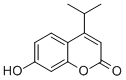 7-HYDROXY-4-ISOPROPYL-CHROMEN-2-ONE Struktur