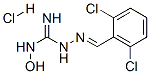 3-[(2,6-dichlorophenyl)methylene]-N-hydroxycarbazamidine monohydrochloride  Struktur