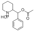 (R*,R*)-(-)-2-(alpha-acetoxybenzyl)piperidinium chloride Struktur